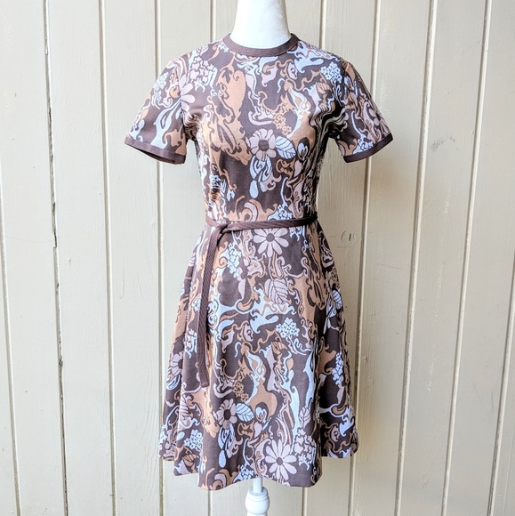 Vintage Dresses & Skirts - Vintage 1960s Psychedelic Floral Dress